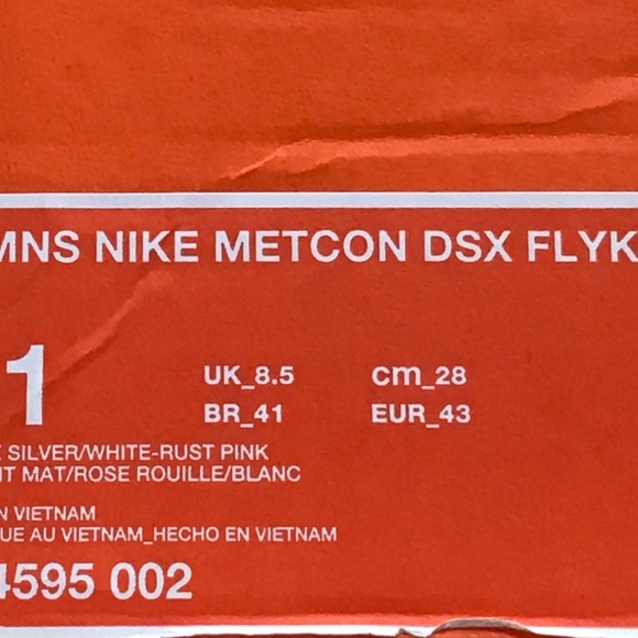 Nike Metcon DSX Flyknit 2 Matte Silver White Pink - Picture 9 of 9